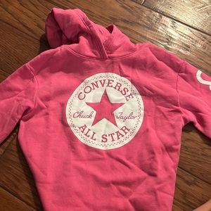 Kids converse hoodie, pink and very cozy! 13/14 very casual skater girl look.